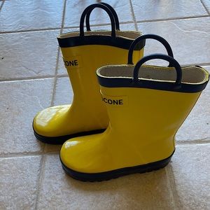 Yellow Slip on Rain Boots Unisex